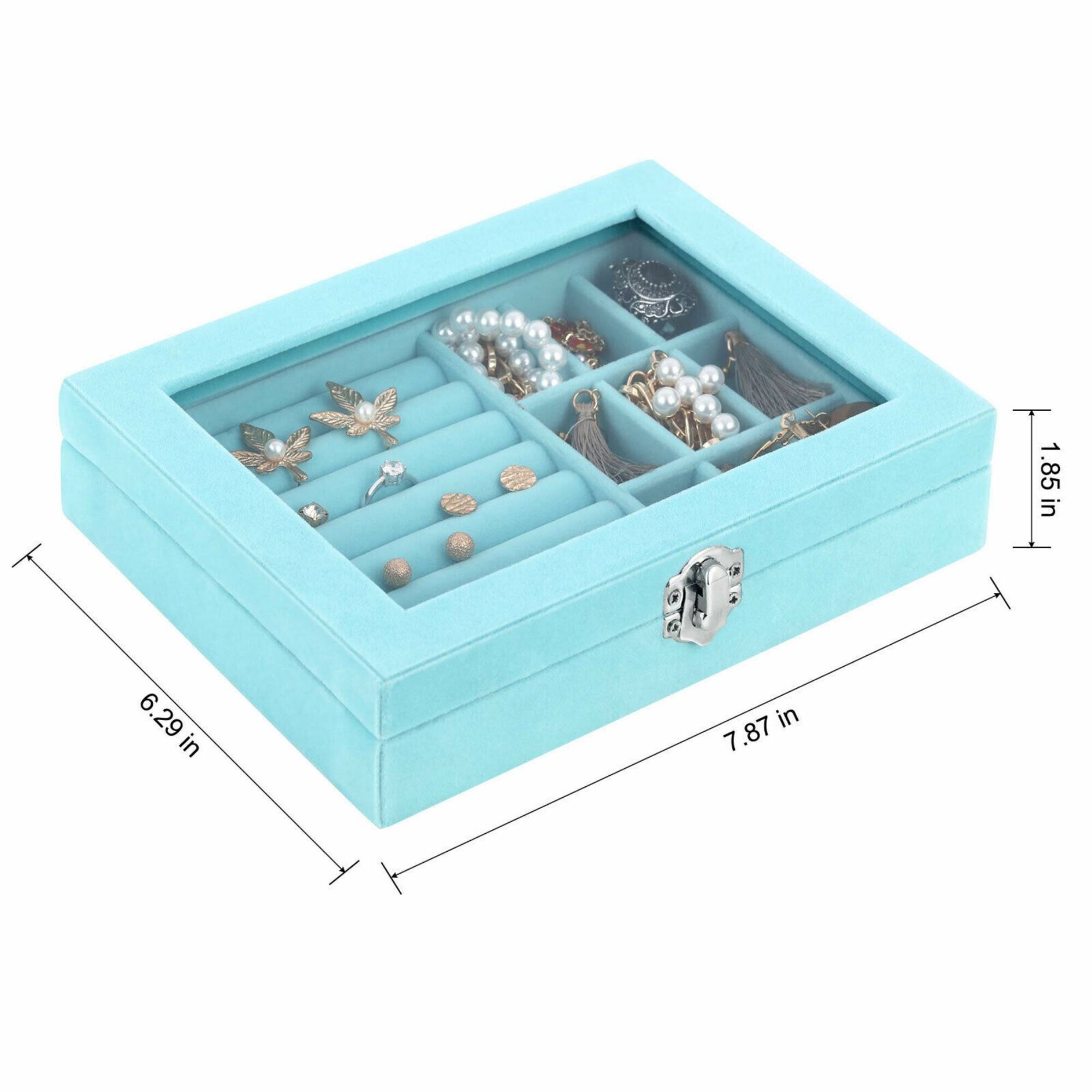 NEX™ 8" Velvet Jewelry Organizer For Earring and Rings